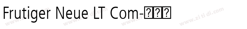Frutiger Neue LT Com字体转换